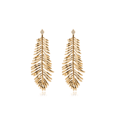 Retro Leaf Shape Drop Earrings - Shah S. Sahota